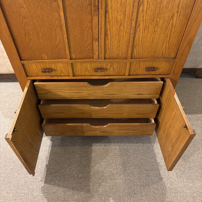 Mission Style Copper Hardware Armoir