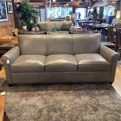 C&B Stone Leather 3 Seat Sofa