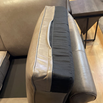 C&B Stone Leather 3 Seat Sofa
