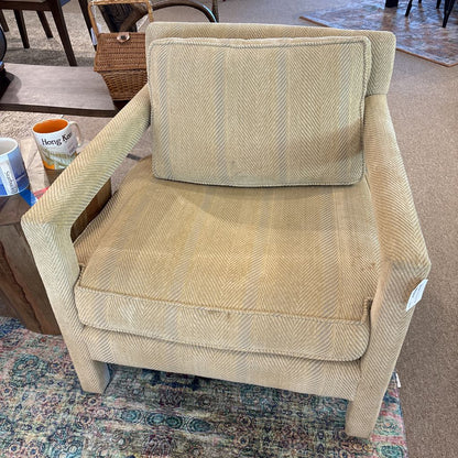Parson Style Cream Accent Chair (AS IS)