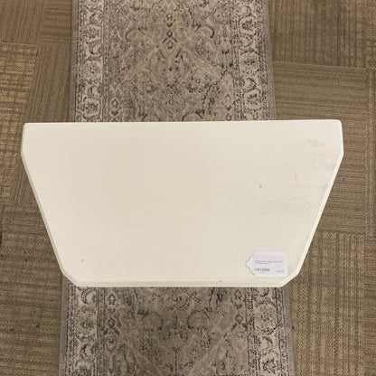 Vintage White Angled Side Table w/Turned Legs