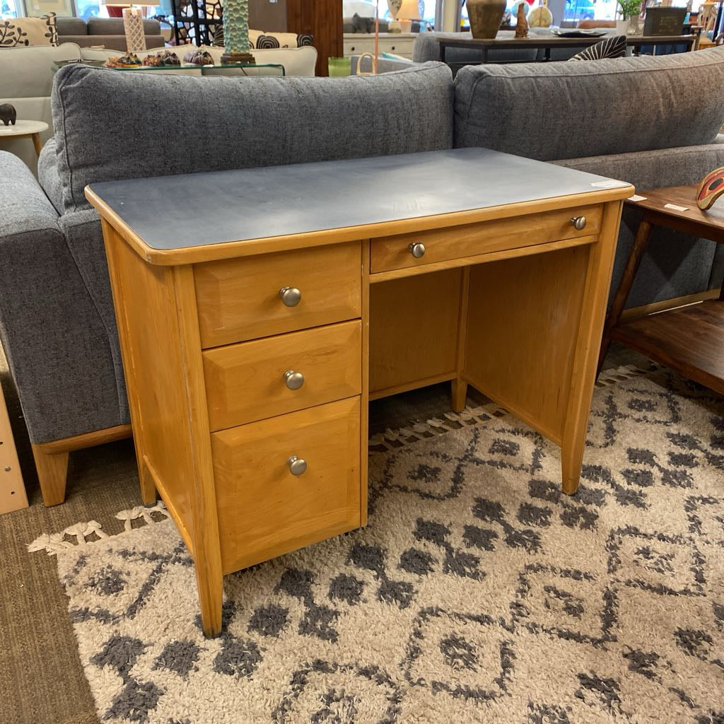 Small Blonde Laminate Top Desk