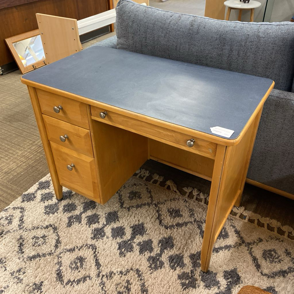 Small Blonde Laminate Top Desk