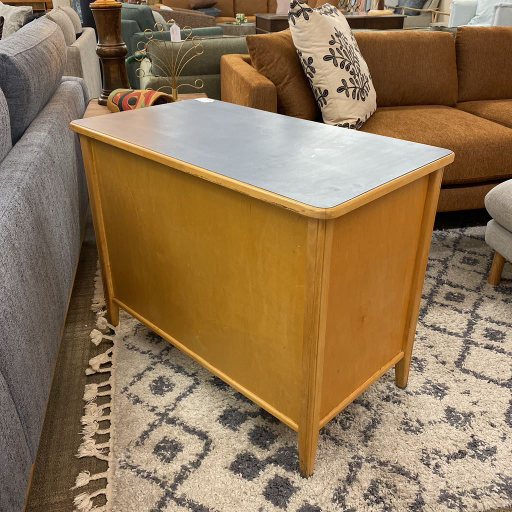 Small Blonde Laminate Top Desk