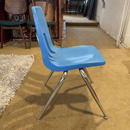 Vintage Blue School Chair