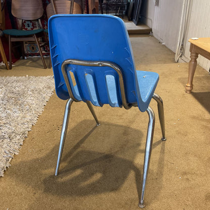 Vintage Blue School Chair
