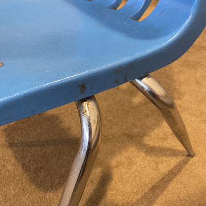 Vintage Blue School Chair