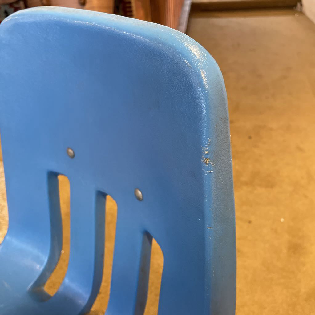 Vintage Blue School Chair