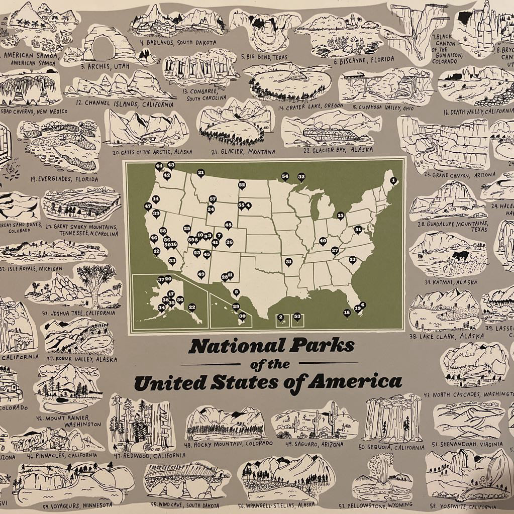 National Parks of America Art