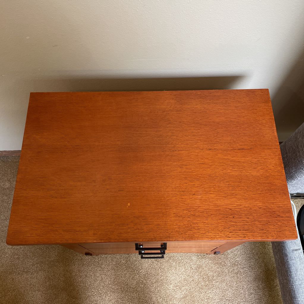 Craftsman Style 3 Drawer Nightstand w/ Pull Out