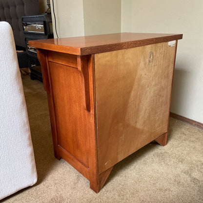 Craftsman Style 3 Drawer Nightstand w/ Pull Out