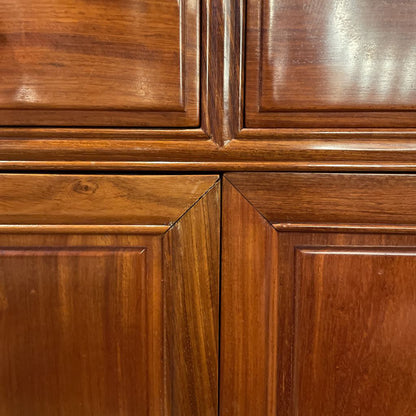 Chinoiserie Style 4 Door 4 Drawer Credenza