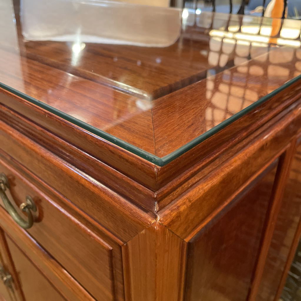Chinoiserie Style 4 Door 4 Drawer Credenza