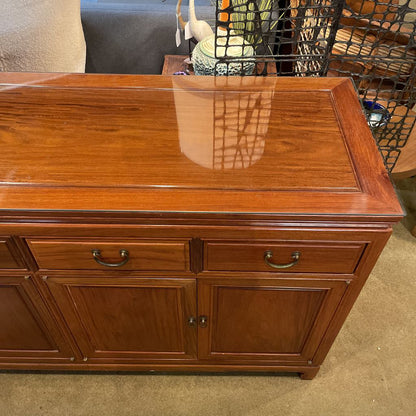Chinoiserie Style 4 Door 4 Drawer Credenza