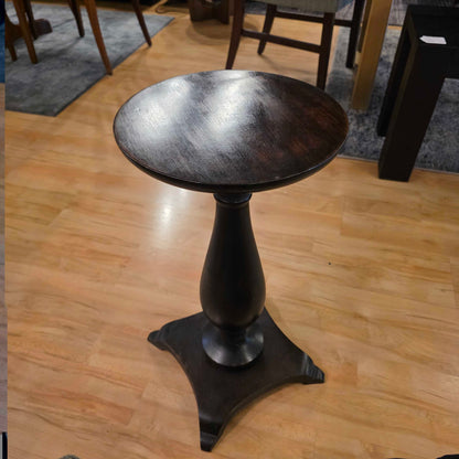 Round Mirror Top Pedestal Table
