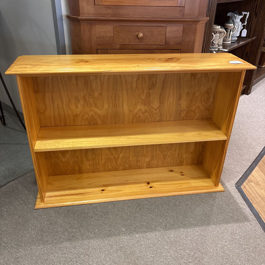 Natural Pine Low Shelf Console