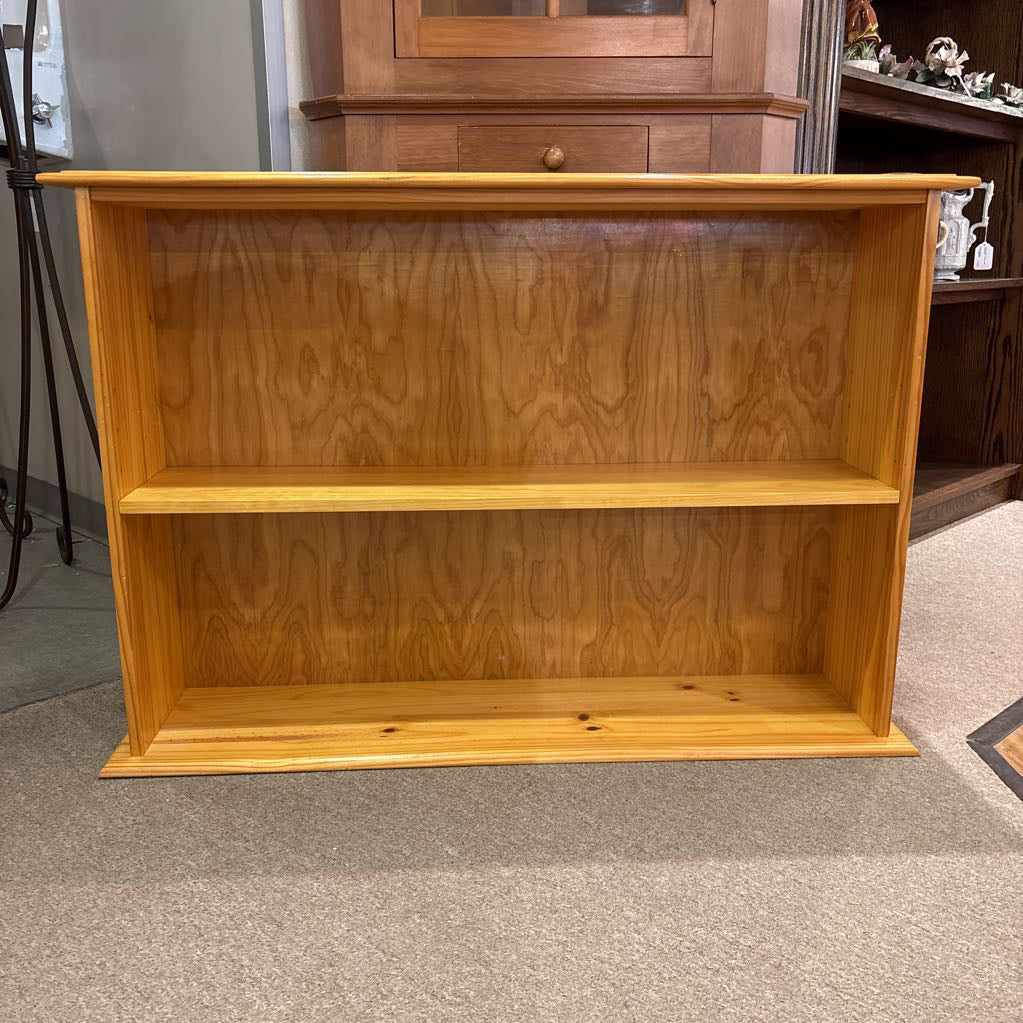 Natural Pine Low Shelf Console
