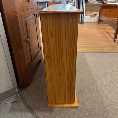 Natural Pine Low Shelf Console