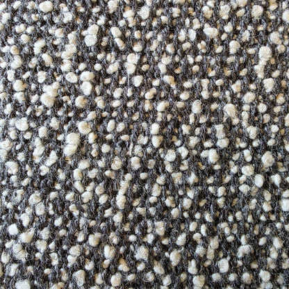 Couch Rollie Sloped Arm Grey + White Boucle Sofa