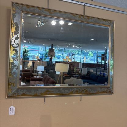 Vintage Ornate Gold & Silver Frame Mirror