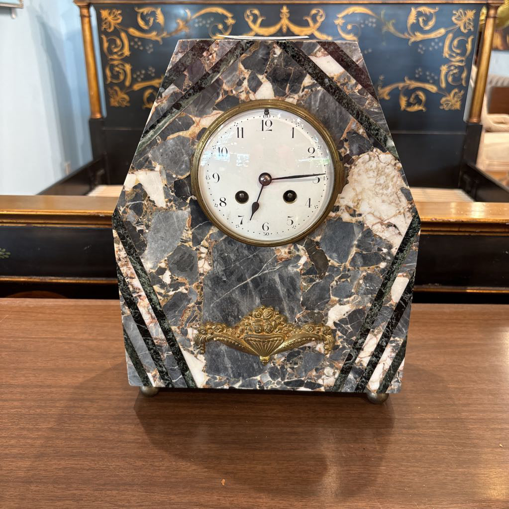 Art Deco Stone Clock