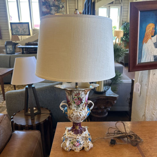 Antique Ornate Gilded Table Lamp LAMPS