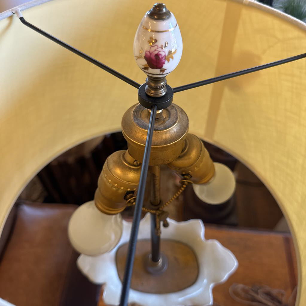 Antique Ornate Gilded Table Lamp