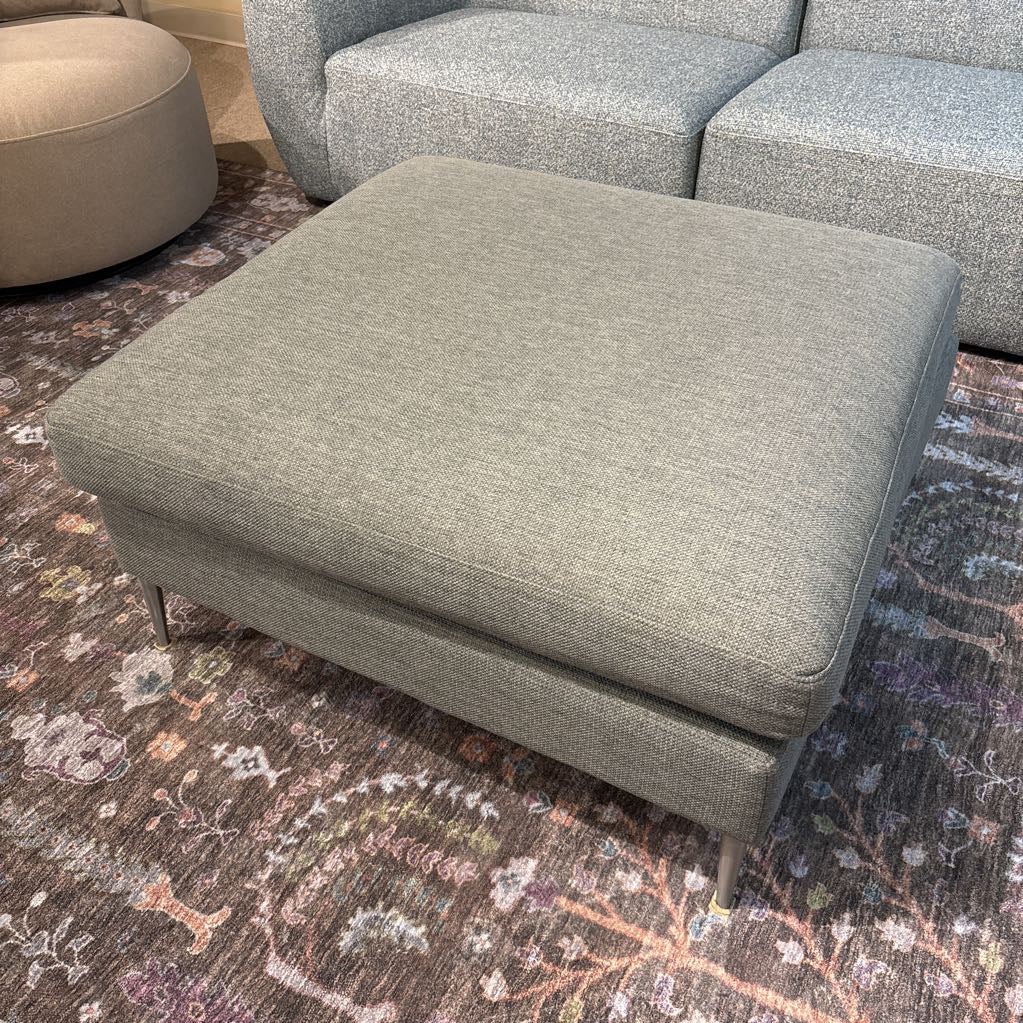 Article Down Stuffed Grey Ottoman U OTTOMANS