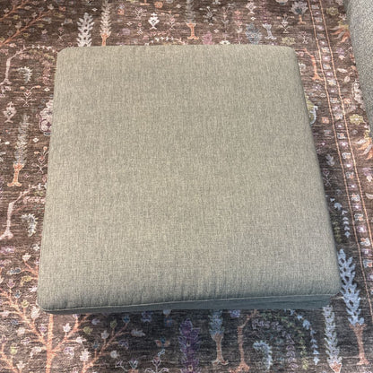 Article Down Stuffed Grey Ottoman
