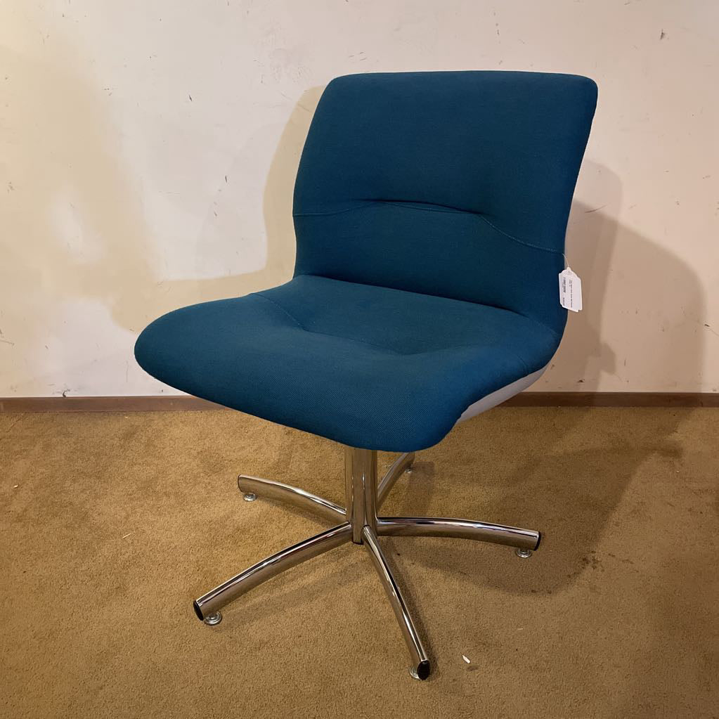 Teal Steel Case Style 454 Swivel Chair U ACCENT CHAIRS