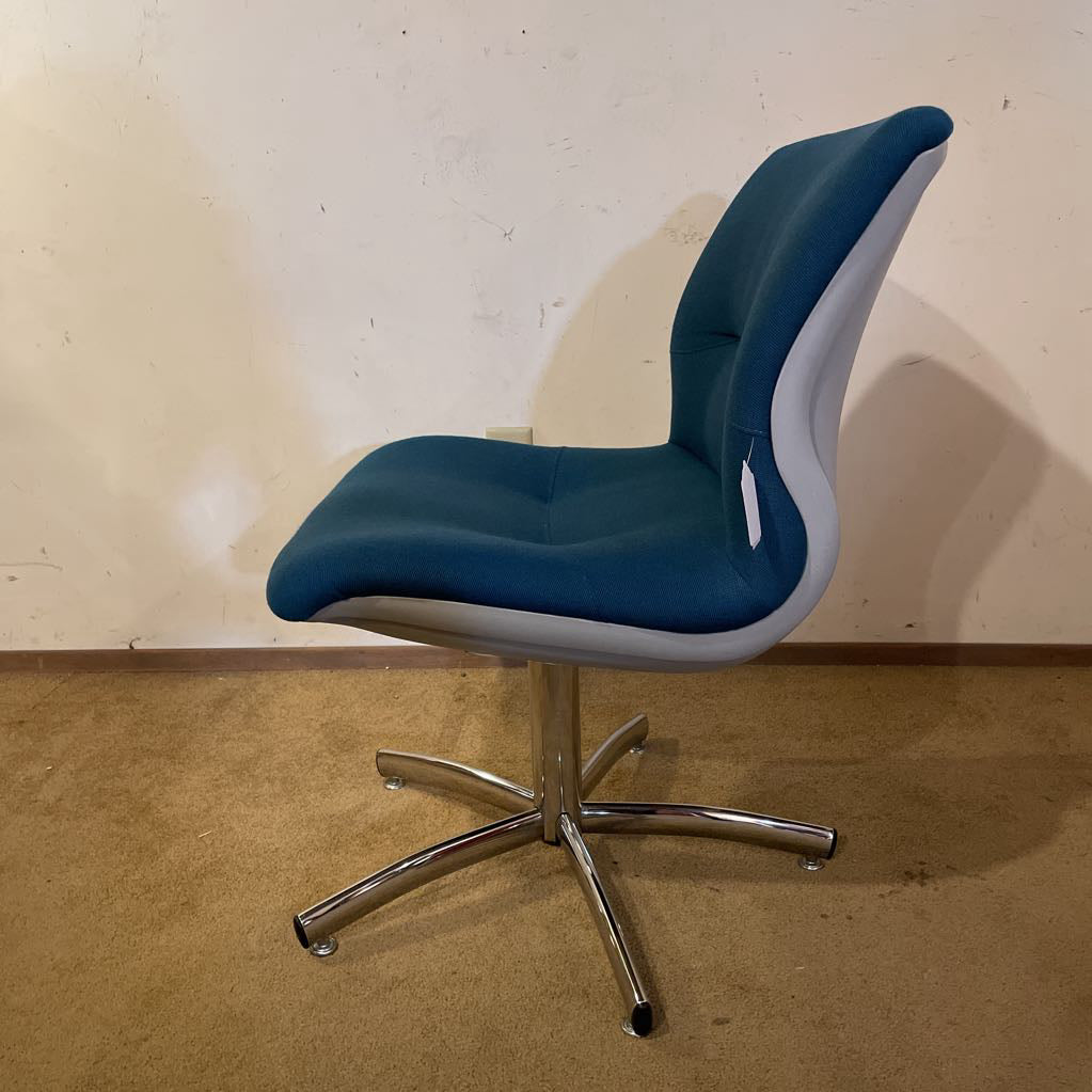Teal Steel Case Style 454 Swivel Chair U ACCENT CHAIRS