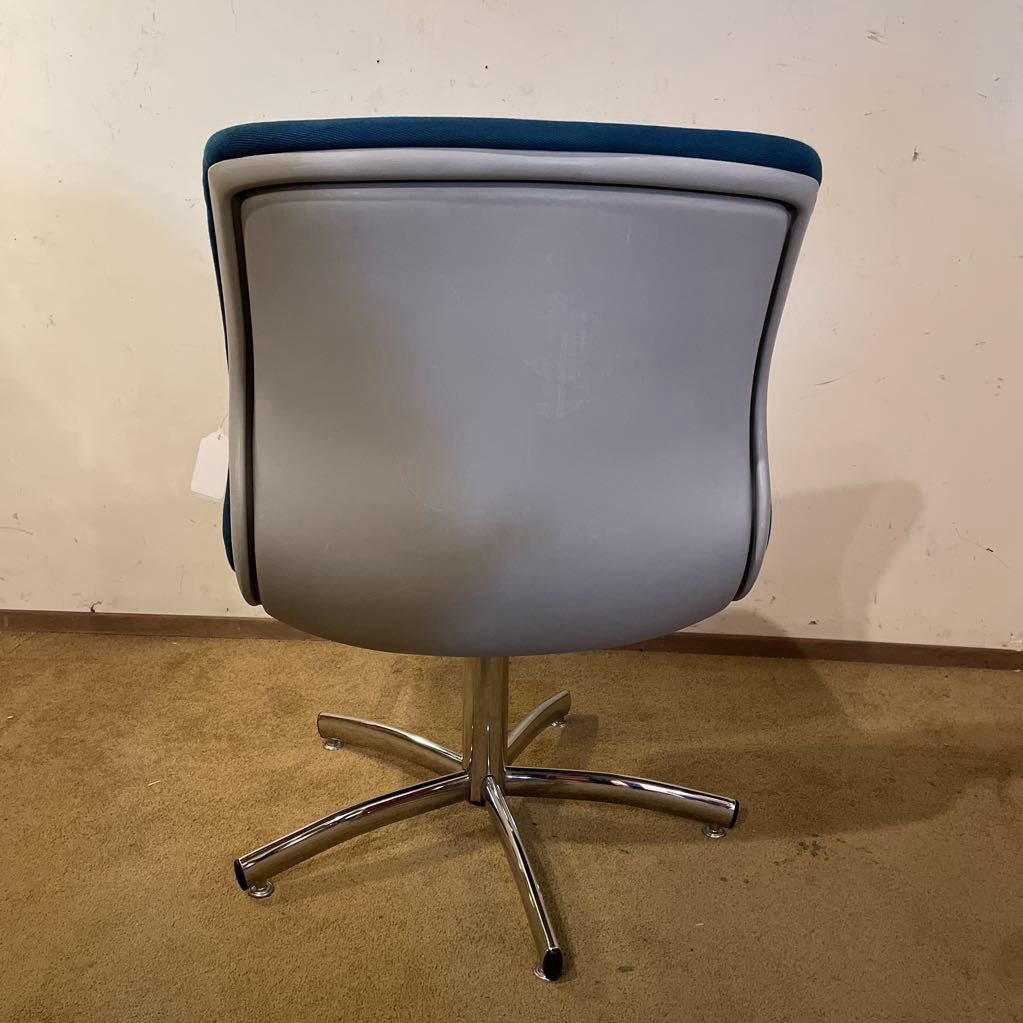 Teal Steel Case Style 454 Swivel Chair U ACCENT CHAIRS