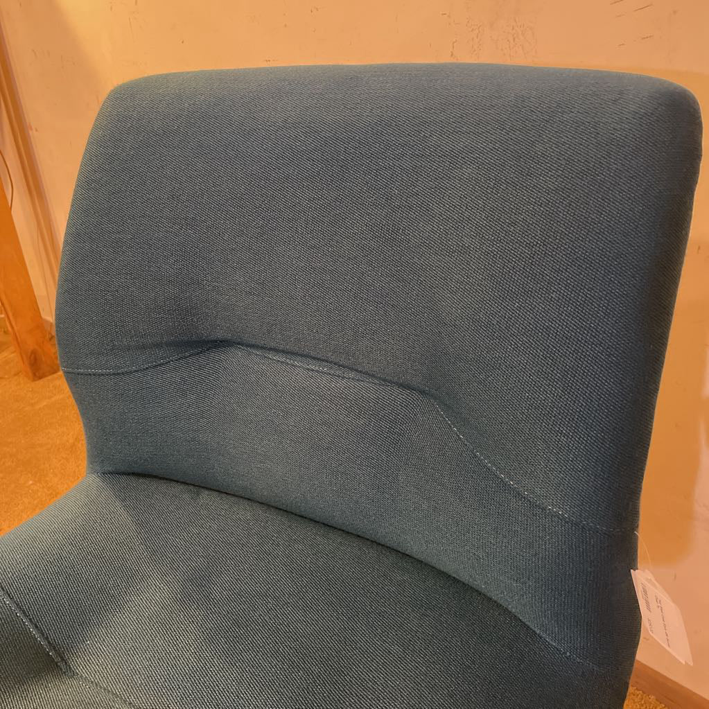 Teal Steel Case Style 454 Swivel Chair