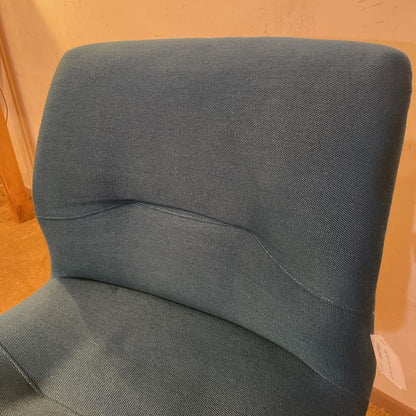 Teal Steel Case Style 454 Swivel Chair