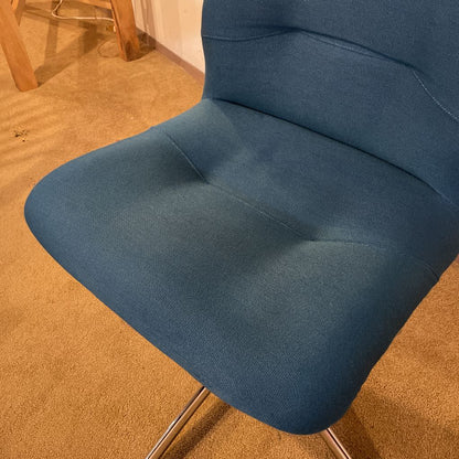 Teal Steel Case Style 454 Swivel Chair U ACCENT CHAIRS