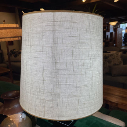 Black Glass Stacked Squares Base Table Lamp