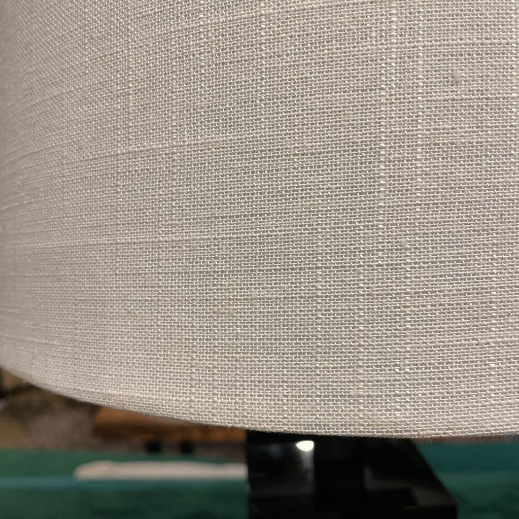 Black Glass Stacked Squares Base Table Lamp