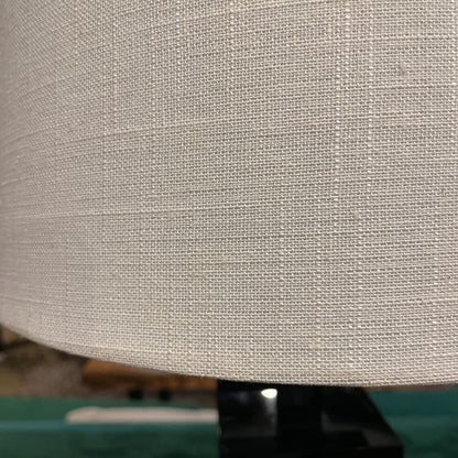 Black Glass Stacked Squares Base Table Lamp