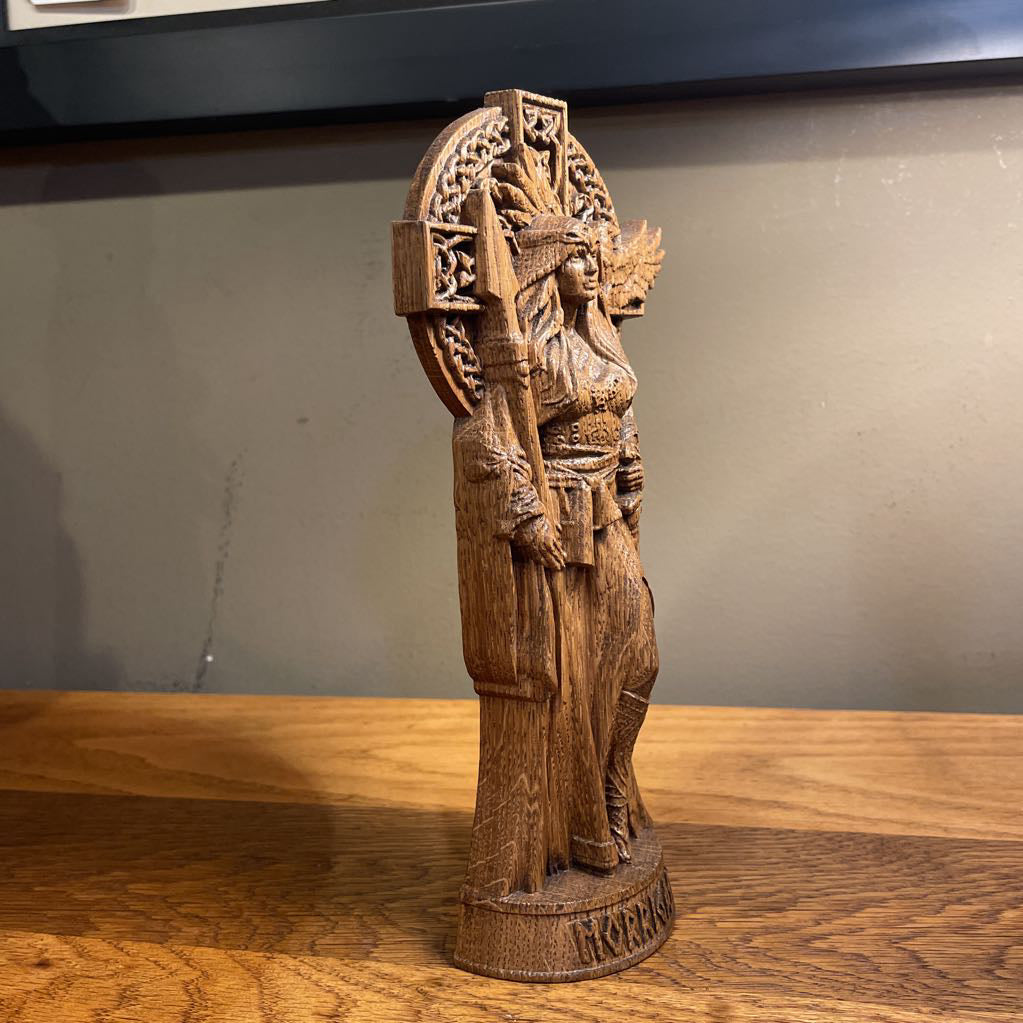 Morrigan Wiccan Carved Image UNIQUE FINDS