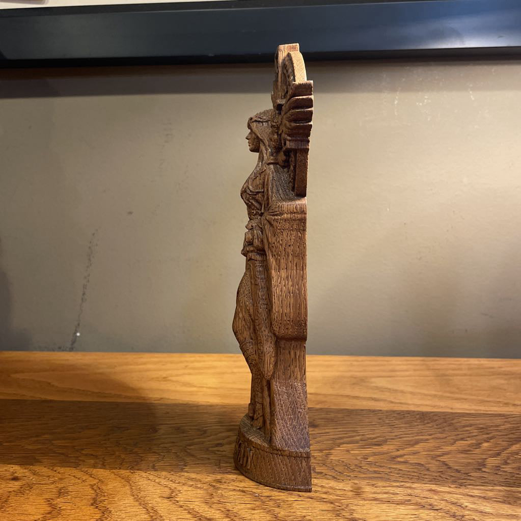 Morrigan Wiccan Carved Image UNIQUE FINDS