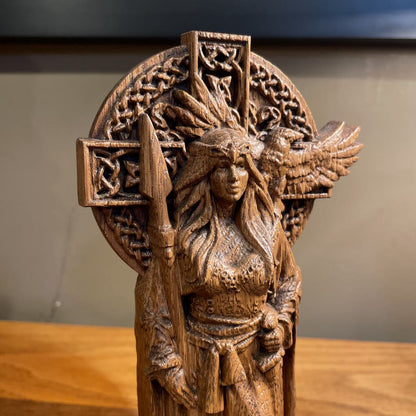 Morrigan Wiccan Carved Image UNIQUE FINDS