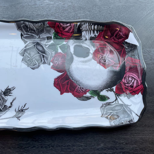 Skull & Roses Plastic Tray SMALLS
