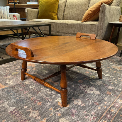 Oak Round Butlers Coffee Table