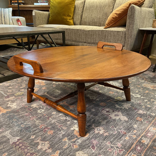 Oak Round Butlers Coffee Table C COFFEE TABLES