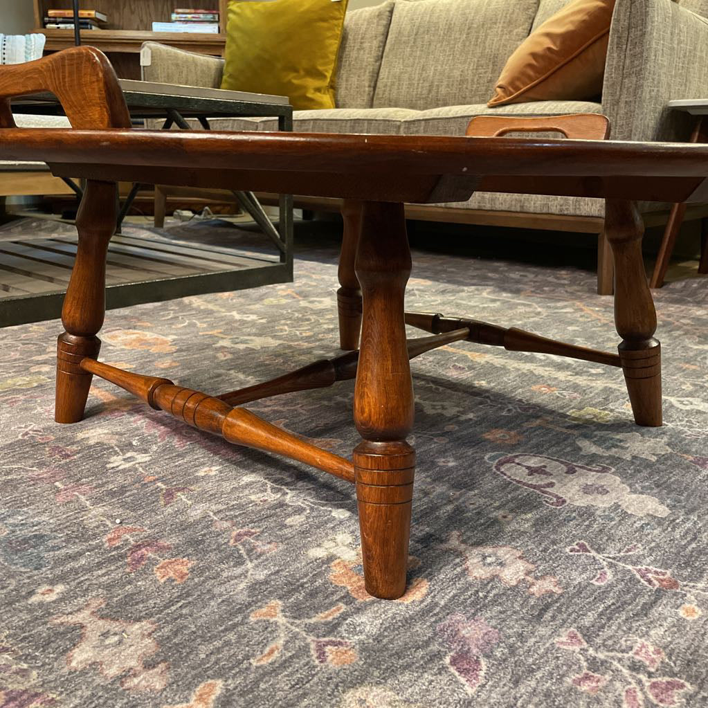 Oak Round Butlers Coffee Table