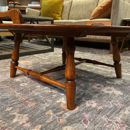 Oak Round Butlers Coffee Table