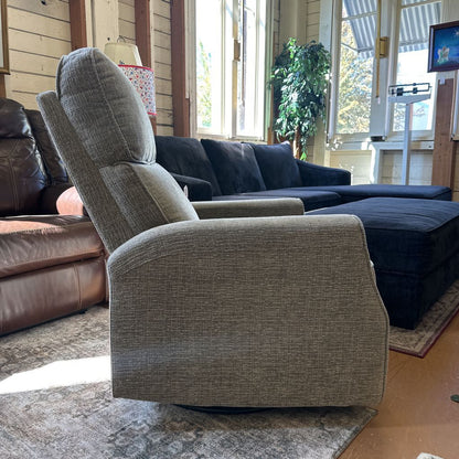 Grey Swivel Rocker Recliner