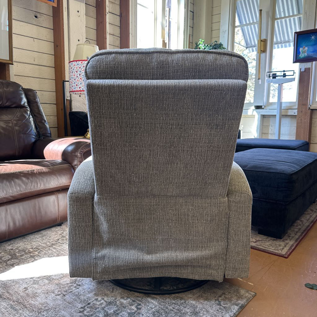Grey Swivel Rocker Recliner