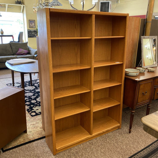 Double Oak Bookcase Tall