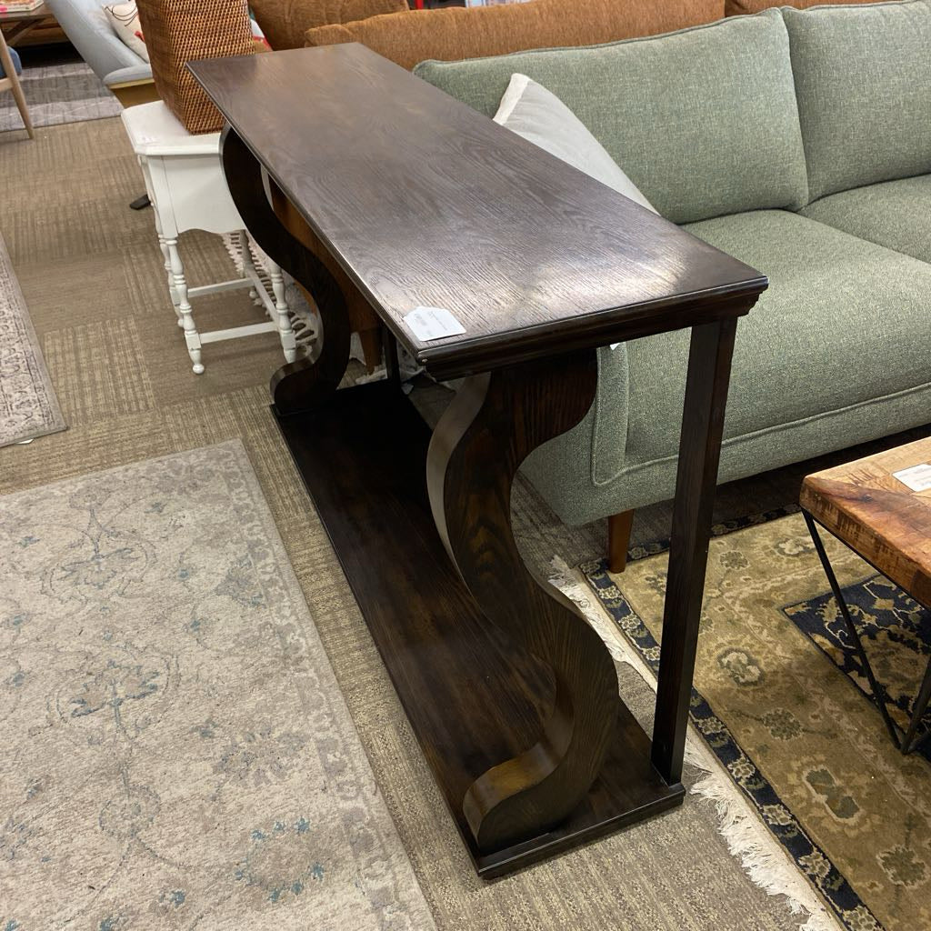 Espresso Oak Cabrio Console Table